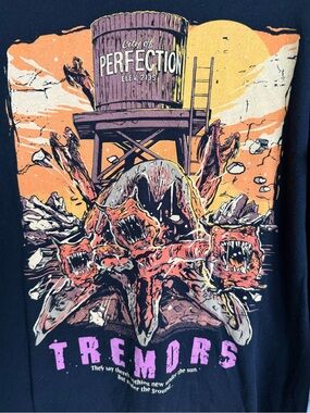 Tremors Graphic Long Sleeve Tee - Black